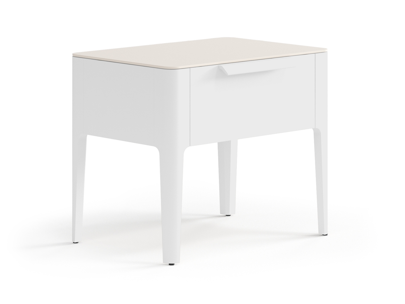 Тумба прикроватная Piega 1 ящик Матовый светло-серый