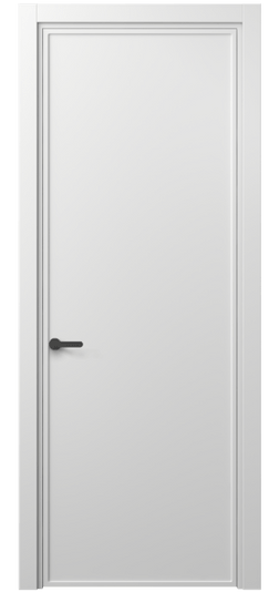 Дверь межкомнатная 8601 МБЛ . Цвет Матовый белоснежный. Материал Гладкая эмаль. Коллекция Frame. Картинка.