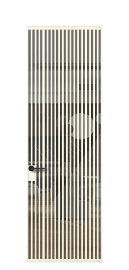 Дверь межкомнатная АЛПЛ040.06 АМБ Алюминий молочно-белый Stopsol Clear прозрачное. Цвет Алюминий молочно-белый. Материал Алюминий в эмали. Коллекция Formato. Картинка.