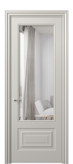 Межкомнатная дверь 8442 МОС Двустороннее зеркало с гравировкой. Цвет Матовый облачно-серый. Материал Гладкая эмаль. Коллекция Mascot. Фото. Дверь межкомнатная 8442 МОС Двустороннее зеркало с гравировкой. Цвет Матовый облачно-серый. Материал Гладкая эмаль. Коллекция Mascot. Картинка.