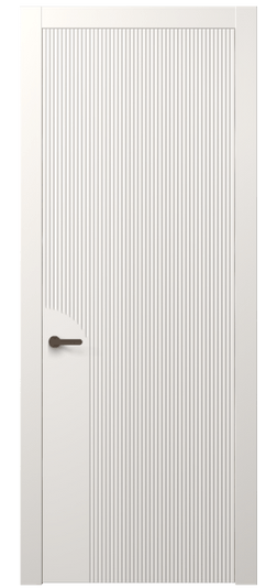 Дверь межкомнатная АКП 8625 МПБЛ. Цвет Матовый пудровый белый. Материал Гладкая эмаль. Коллекция Dune. Картинка.