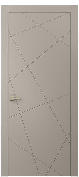 Дверь межкомнатная 8048 МБСК. Цвет Матовый бисквитный. Материал Гладкая эмаль. Коллекция Linea. Картинка.